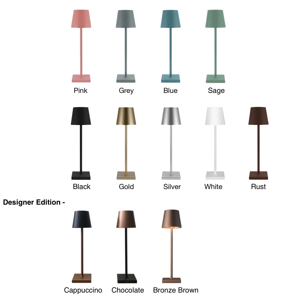 OZZIE - LED USB Rechargeable Cordless Table Lamp|Restaurant Table Lamp | Reading Light For Hotel