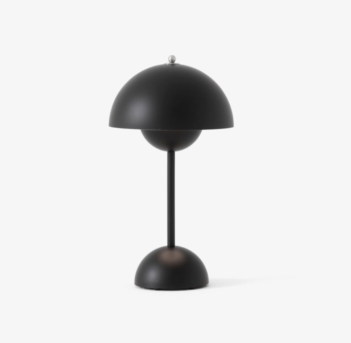 180mm USB Rechargeable Cordless Mushroom Table Lamp - Acrylic Classic