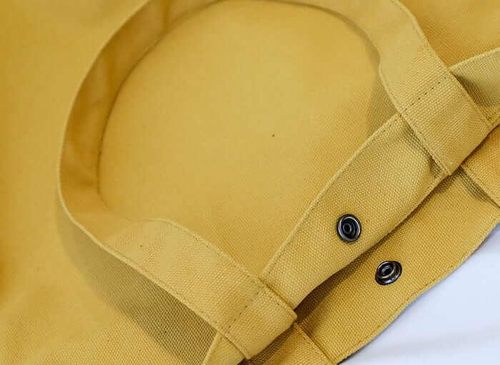 Solid Color Simple Canvas Tote Bag | Shoulder Bag - mokupark.com