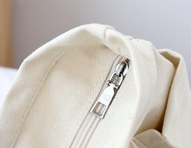 Oversize Functional Canvas Tote Bag | Shoulder Bag - mokupark.com
