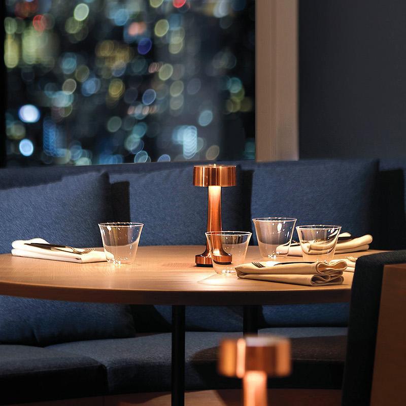 USB Rechargeable LED Round Cover Table Lamp - mokupark.com