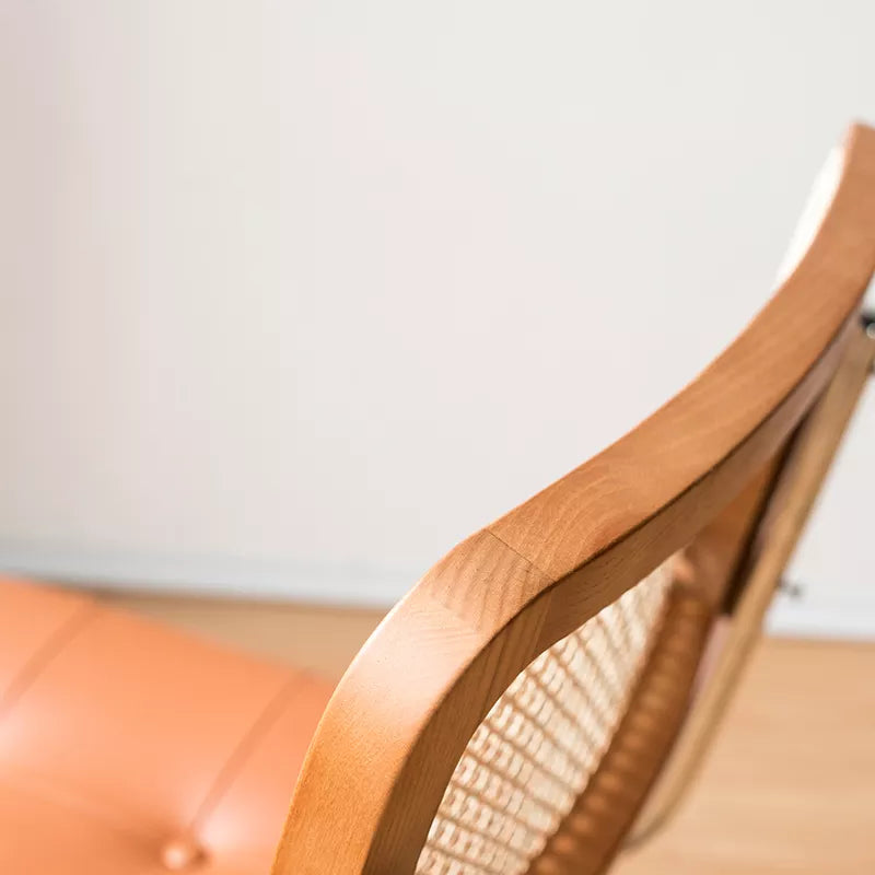 Ohara - Stainless Steel with Ash Wood & Rattan Chair - mokupark.com