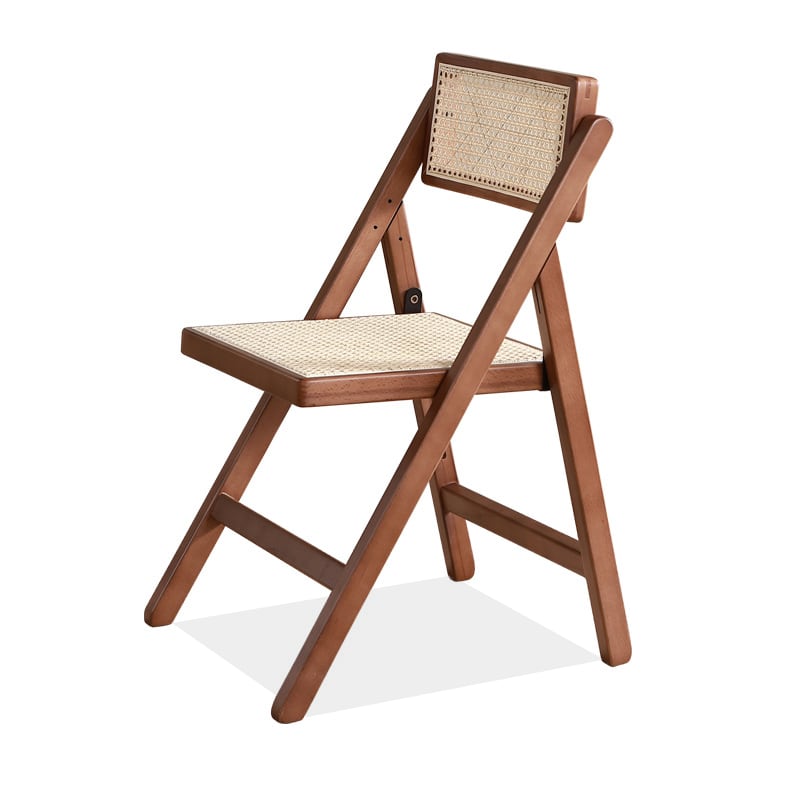 Akai Rika - Solid Wood & Rattan Dining Chair | Folding Chair