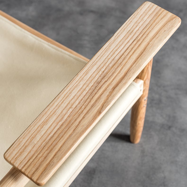 Kazue - Solid Ash Wood Armchair | Reading Chair