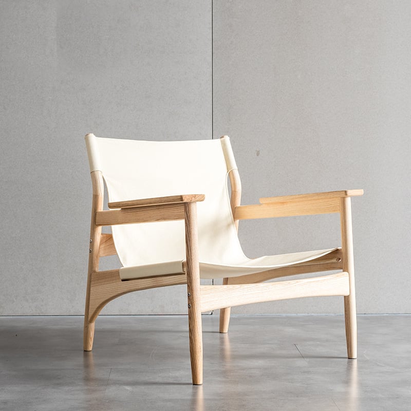 Kazue - Solid Ash Wood Armchair | Reading Chair