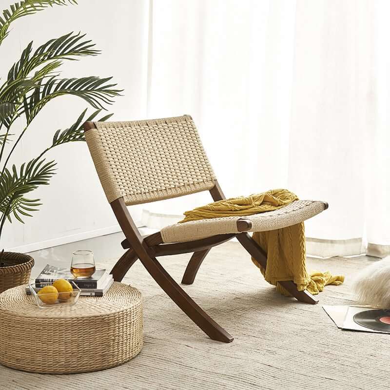 Tomomi Folding Chair - Solid Wood Reading Chair | Lounge Chair