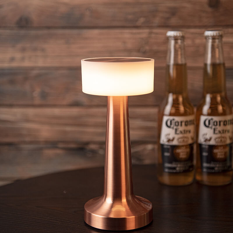 DUMBBELL - Frosted Lampshade USB Rechargeable LED Round Cover Cordless Table Lamp