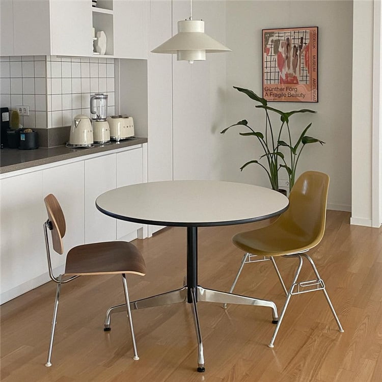 MP DCW - Classic Dining Chair in Stainless Steel & Plywood