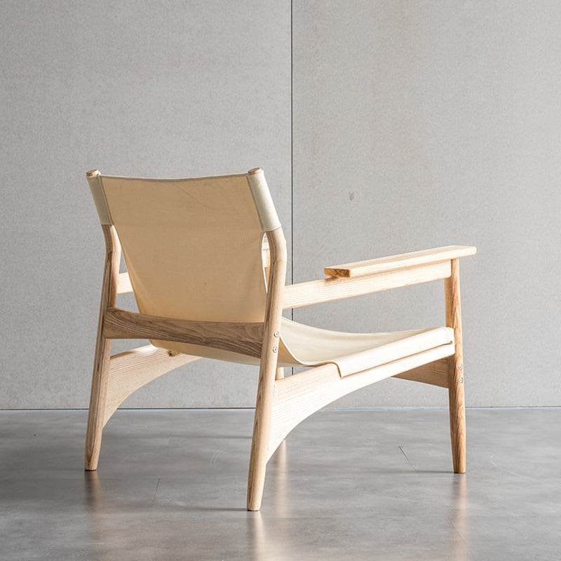 Kazue - Solid Ash Wood Armchair | Reading Chair