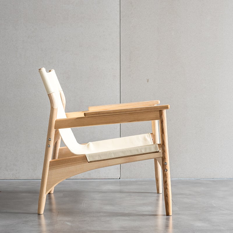 Kazue - Solid Ash Wood Armchair | Reading Chair