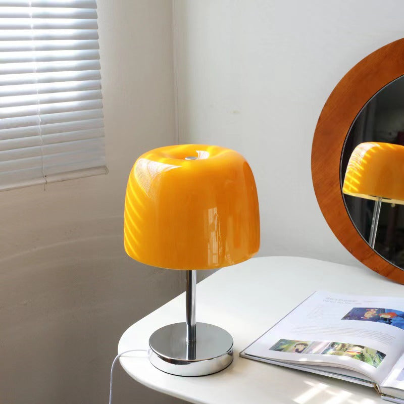 MP Lumiere Glass Table Lamp - Round Base