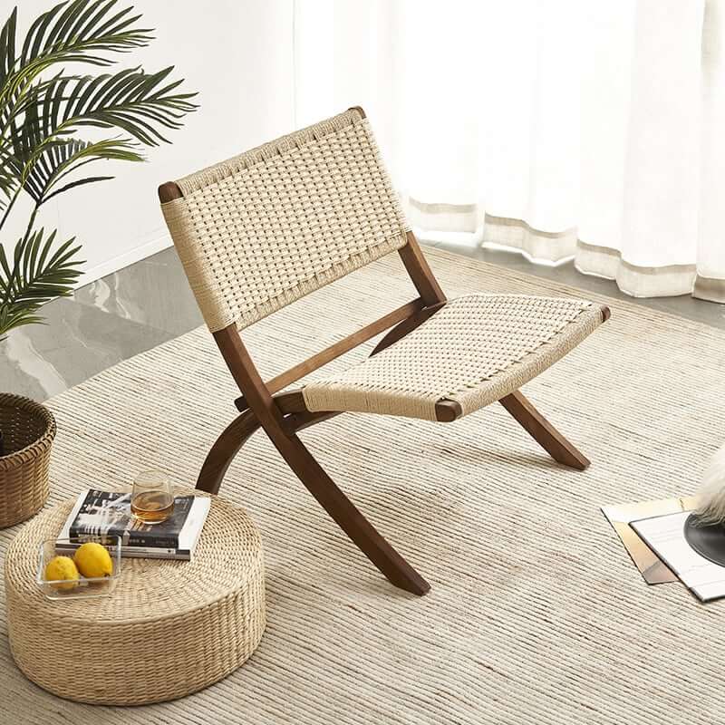 Tomomi Folding Chair - Solid Wood Reading Chair | Lounge Chair
