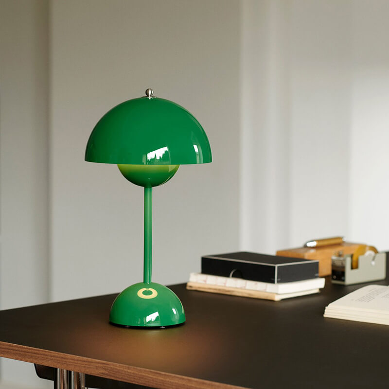 180mm USB Rechargeable Cordless Mushroom Table Lamp - Acrylic Classic