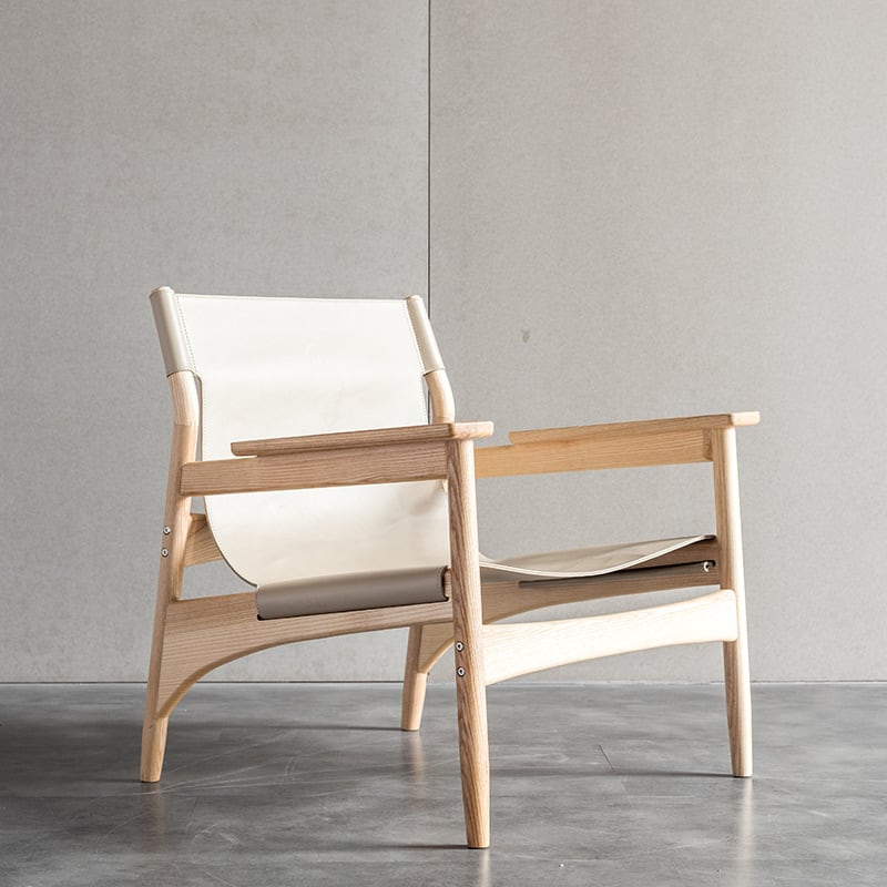 Kazue - Solid Ash Wood Armchair | Reading Chair
