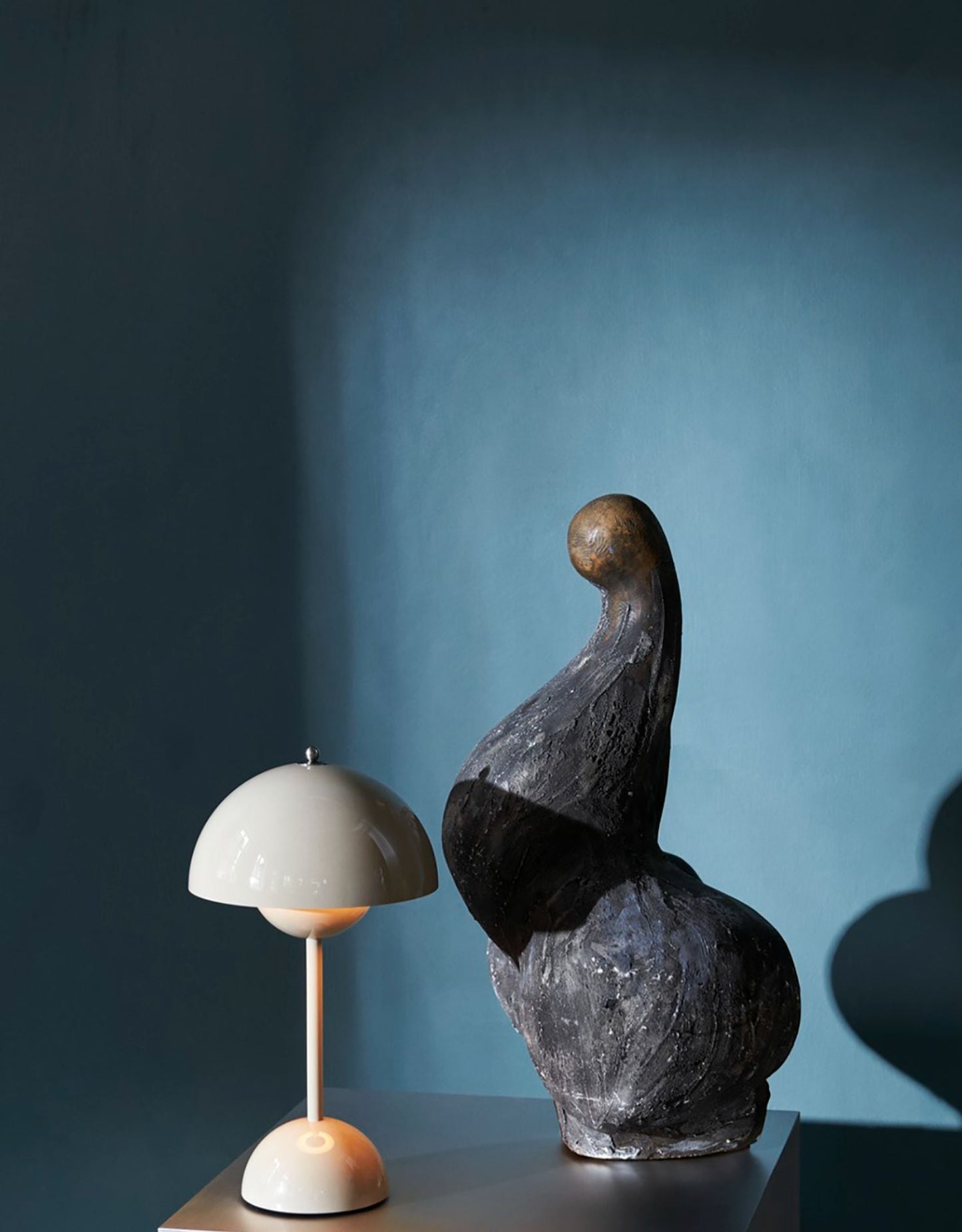 180mm USB Rechargeable Cordless Mushroom Table Lamp - Acrylic Classic