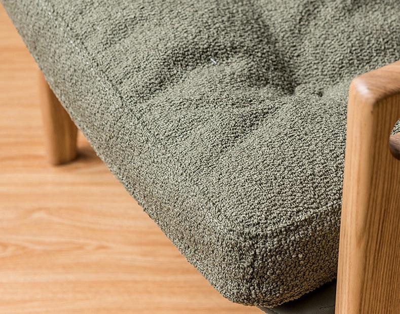 Azami - Solid Ash Wood & Cotton + Linen Armchair | Reading Chair - mokupark.com