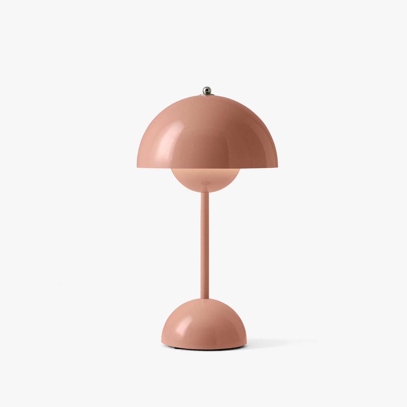 180mm USB Rechargeable Cordless Mushroom Table Lamp - Acrylic Classic
