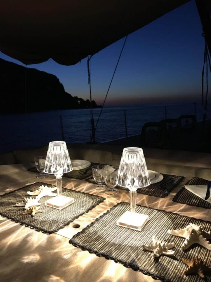 BATTERY - Romantic Transparent USB Rechargeable Cordless Table Lamp
