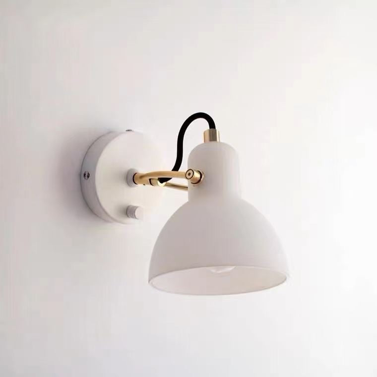 Cream Glass Rotating Surface Mount Sconce - Hardwired Version