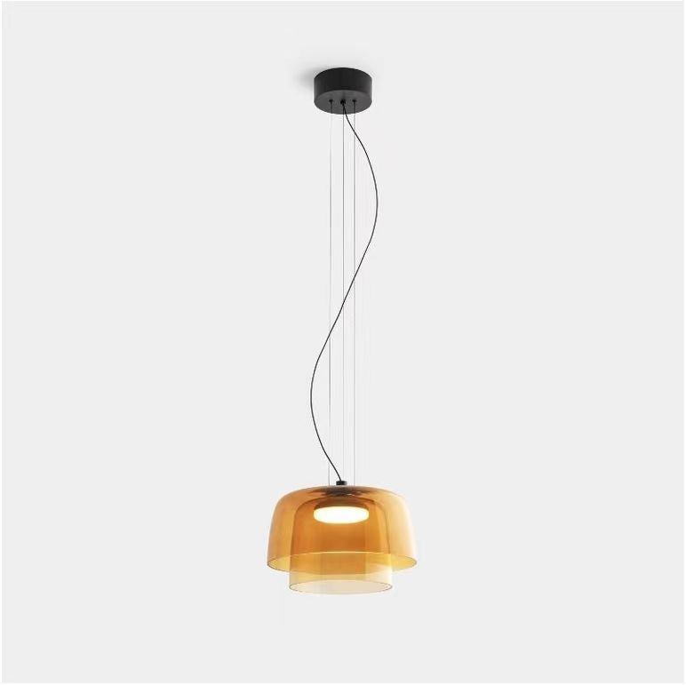 Glass Multi-layer Cake Pendant Light