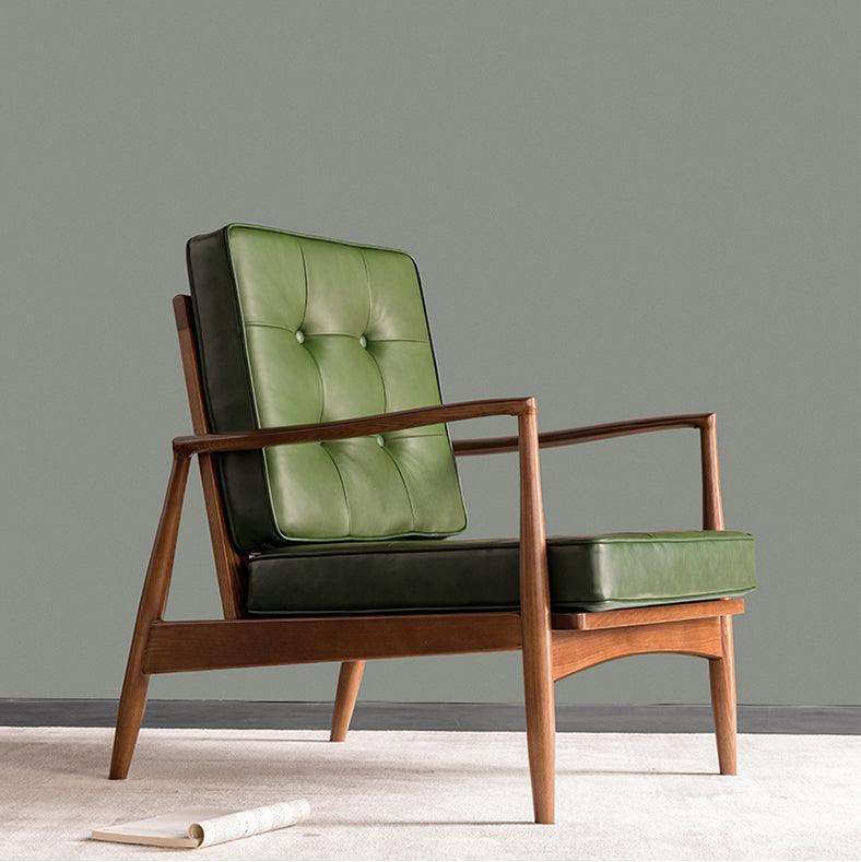 Danmer - Solid Ash Wood & Leather Armchair ｜ Reading Chair - mokupark.com