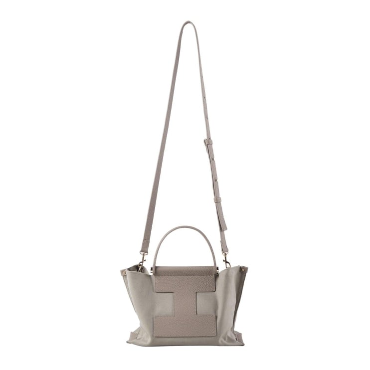 INA - Mini Tote Bag in Leather & Canvas