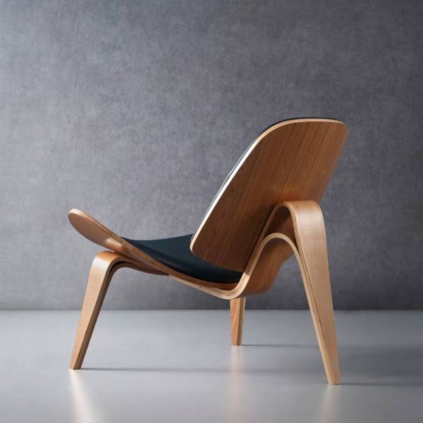 MP Shell Chair - Classic Lounge Chair | Reading Chair in Leather